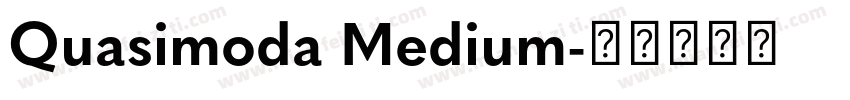 Quasimoda Medium字体转换
